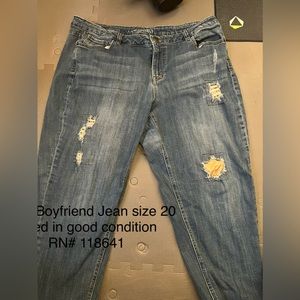 Lane Bryant boyfriend jeans size 20